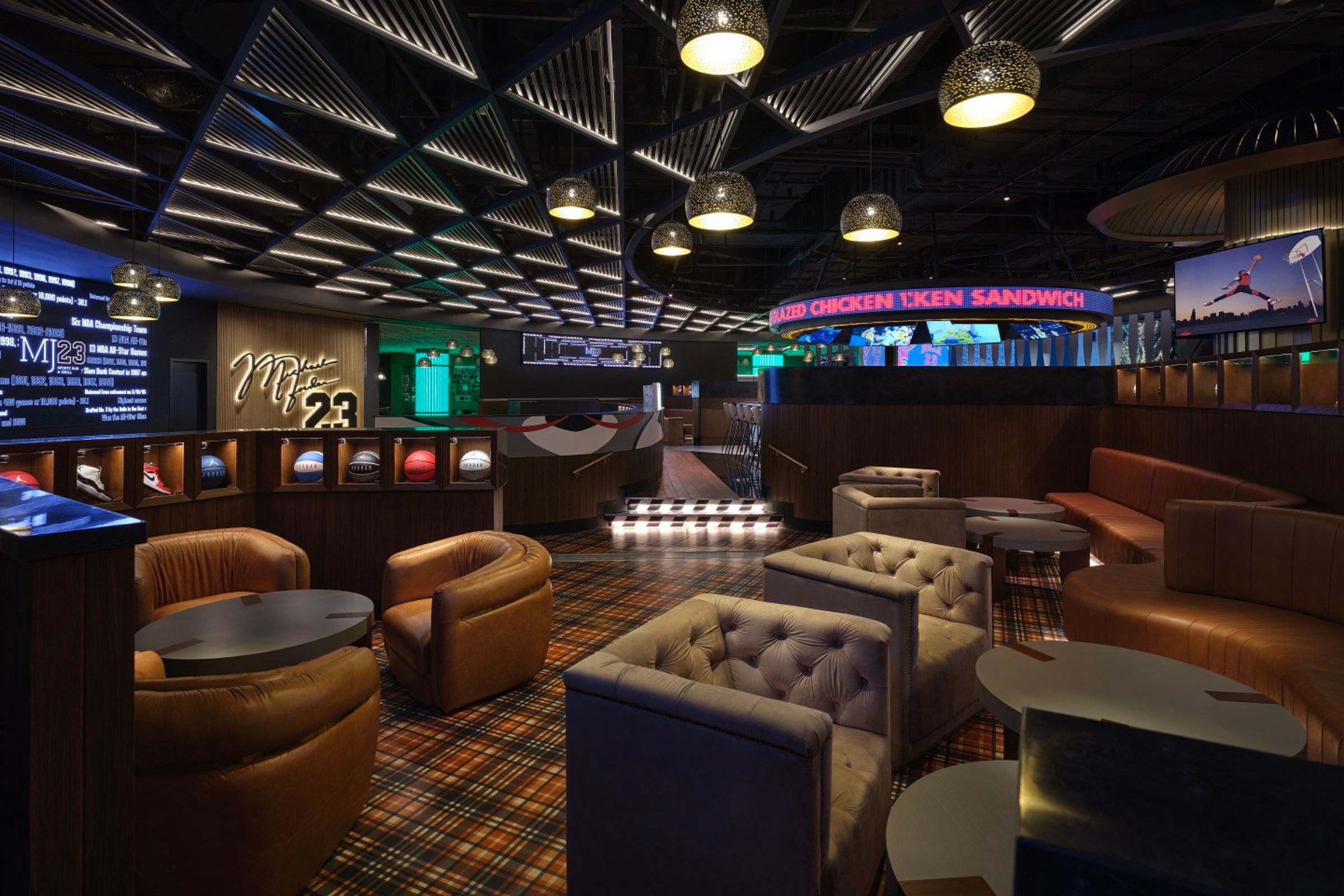 MJ23 Sports Bar& Grill, Inspire Resort, South Korea, Lounge Area - mobile version